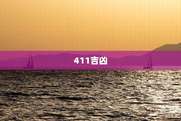 411吉凶
