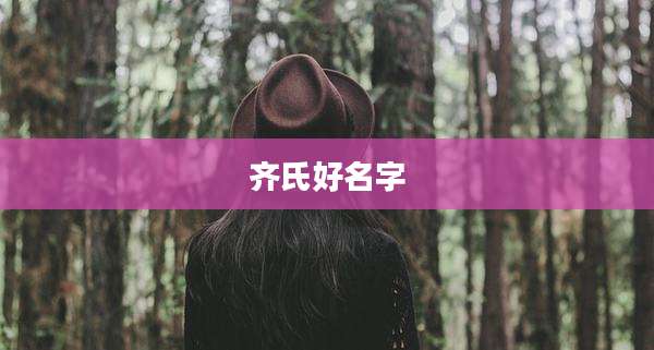 齐氏好名字