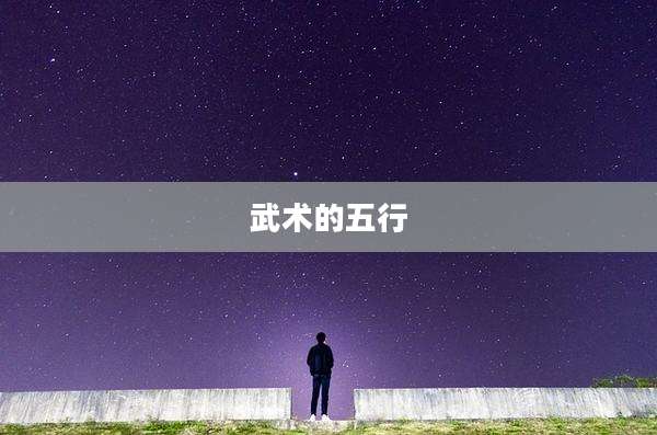 武术的五行
