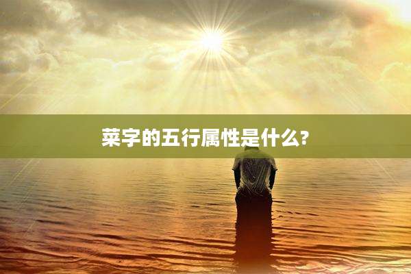 菜字的五行属性是什么?