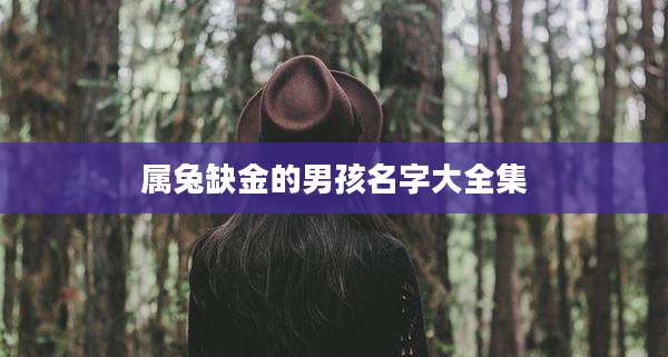 属兔缺金的男孩名字大全集