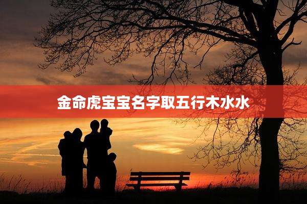 金命虎宝宝名字取五行木水水