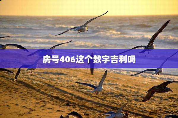 房号406这个数字吉利吗
