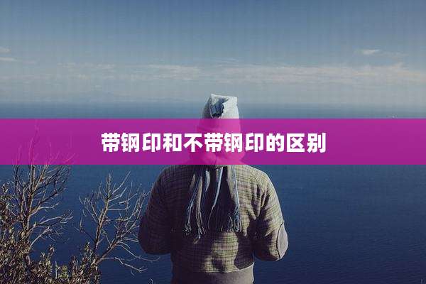 带钢印和不带钢印的区别