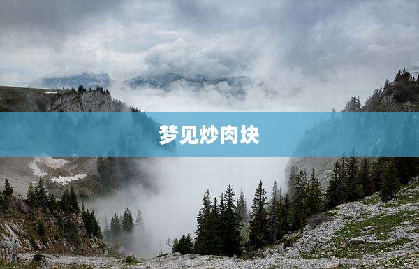 梦见炒肉块