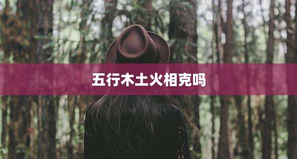 五行木土火相克吗
