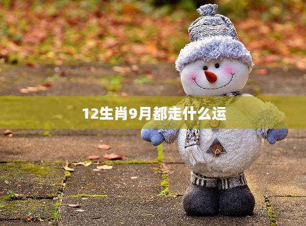 12生肖9月都走什么运