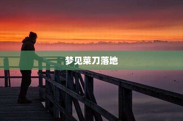 梦见菜刀落地