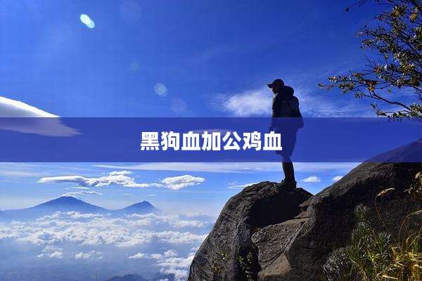 黑狗血加公鸡血