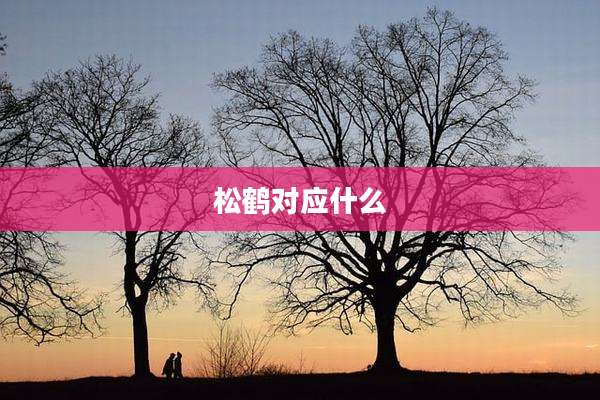 松鹤对应什么