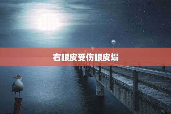 右眼皮受伤眼皮塌