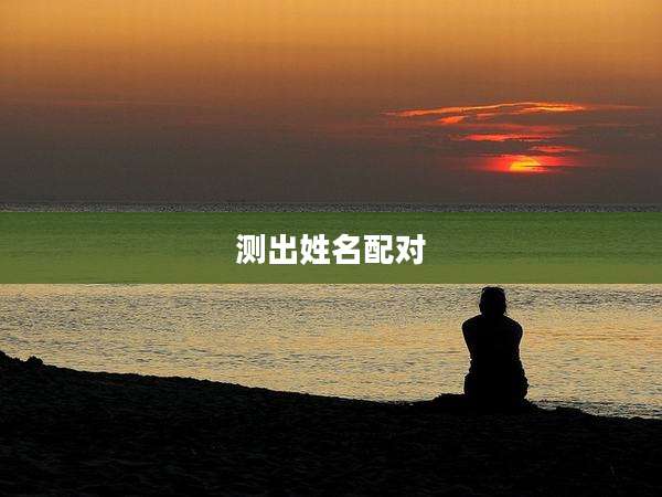 测出姓名配对
