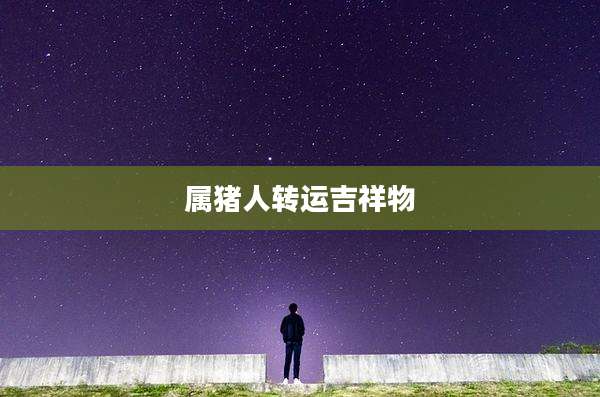属猪人转运吉祥物