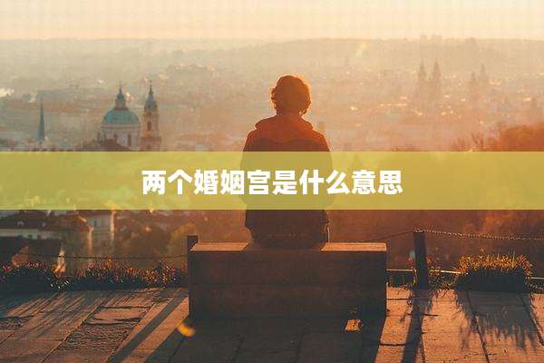 两个婚姻宫是什么意思