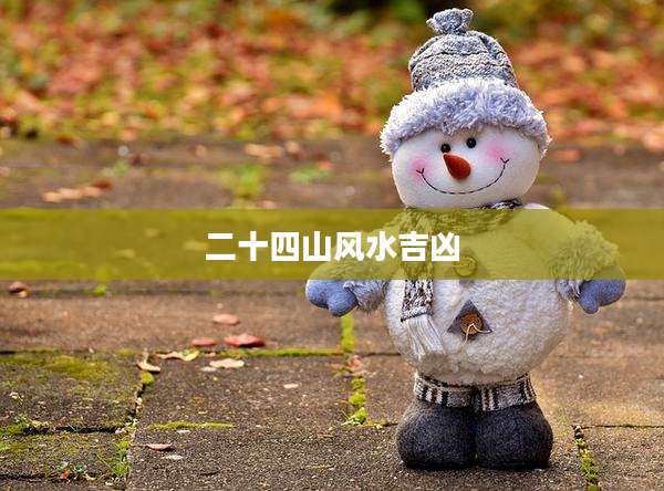 二十四山风水吉凶