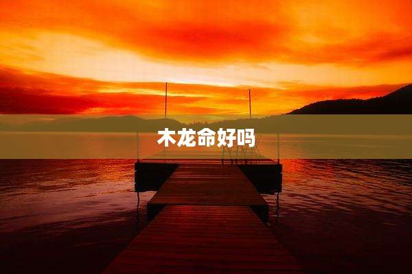 木龙命好吗