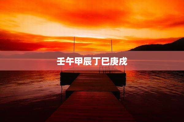 壬午甲辰丁巳庚戌