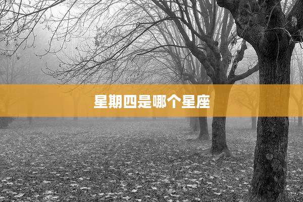 星期四是哪个星座