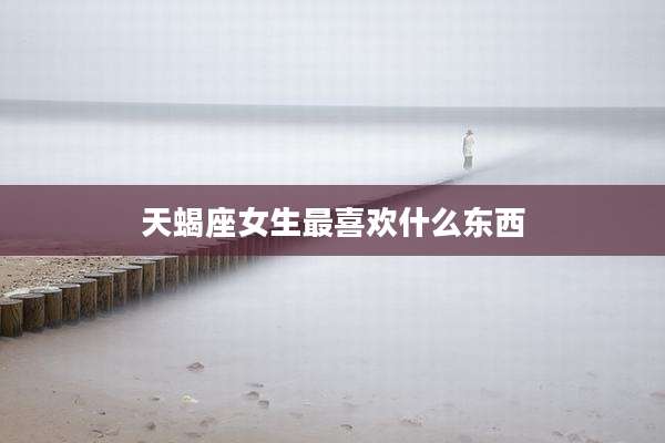 天蝎座女生最喜欢什么东西