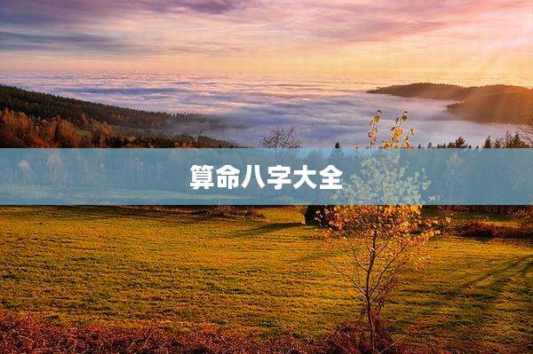 算命八字大全