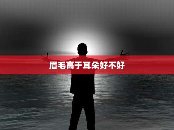 眉毛高于耳朵好不好