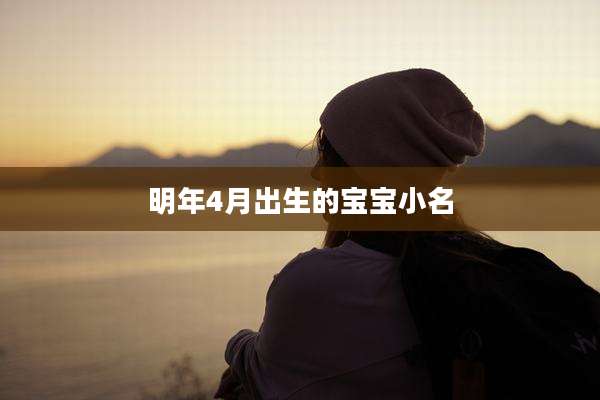 明年4月出生的宝宝小名