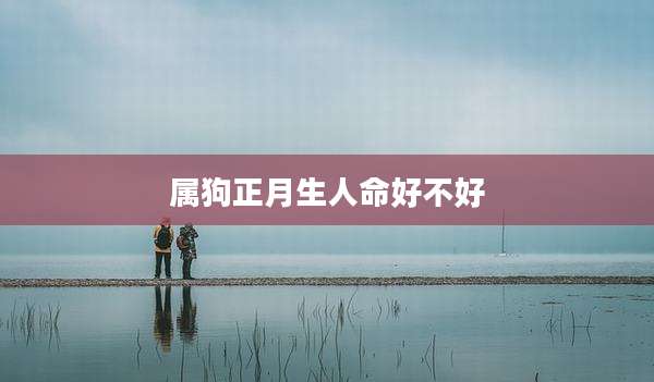 属狗正月生人命好不好