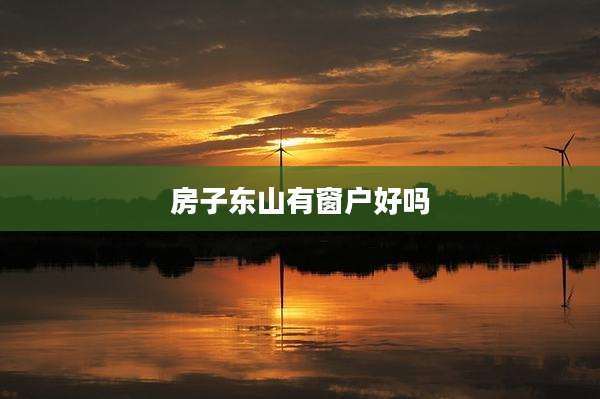 房子东山有窗户好吗