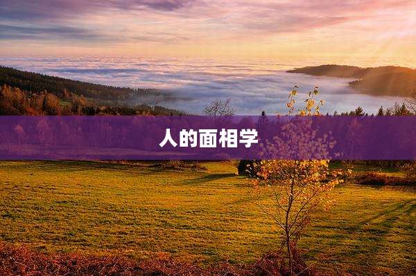 人的面相学