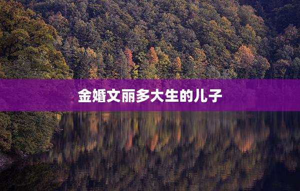 金婚文丽多大生的儿子