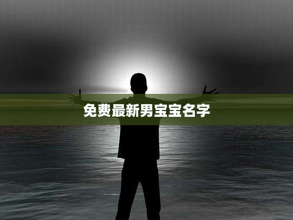 免费最新男宝宝名字