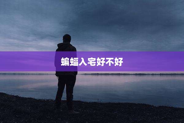 蝙蝠入宅好不好