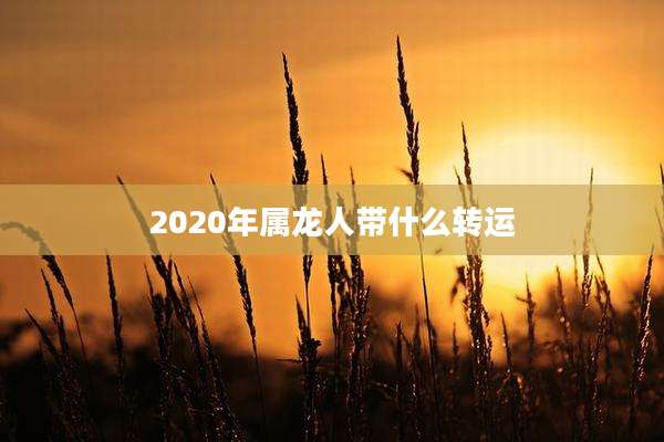 2020年属龙人带什么转运