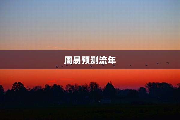 周易预测流年
