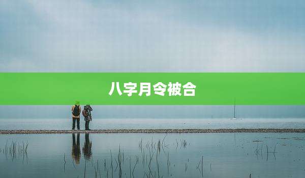 八字月令被合