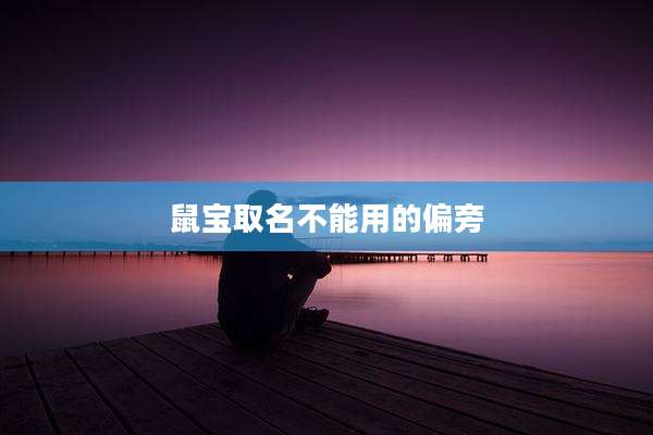鼠宝取名不能用的偏旁