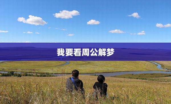 我要看周公解梦