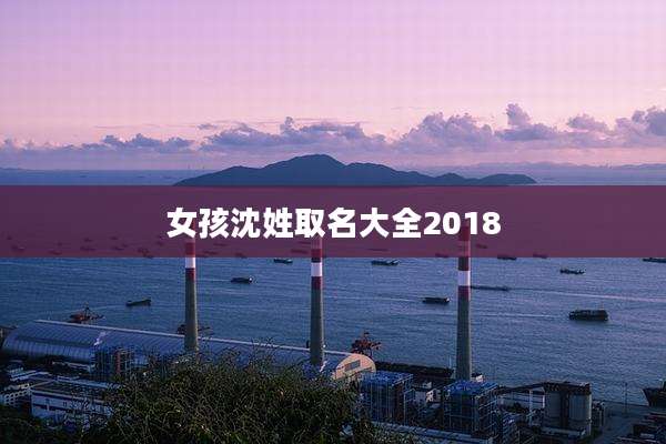女孩沈姓取名大全2018