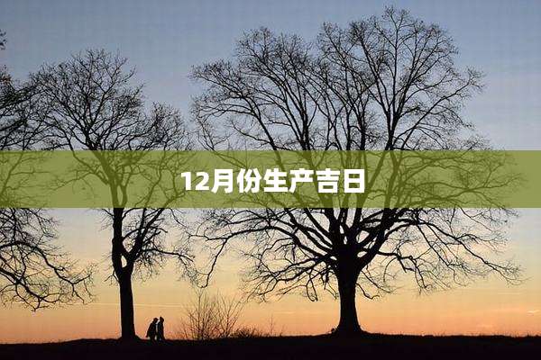 12月份生产吉日