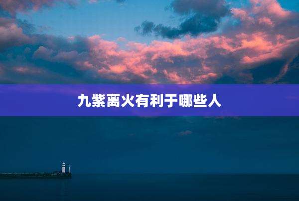 九紫离火有利于哪些人