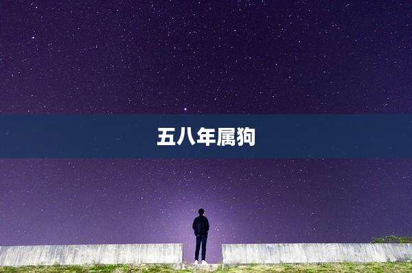 五八年属狗