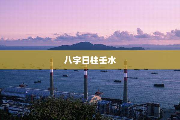 八字日柱壬水