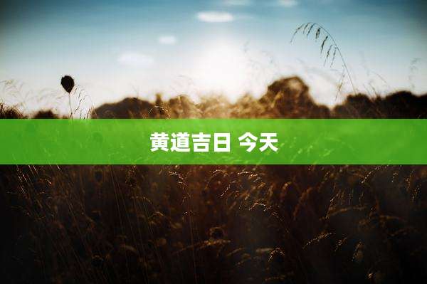 黄道吉日 今天