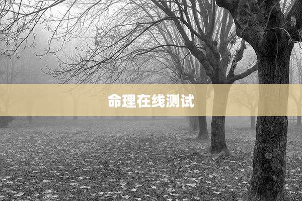 命理在线测试