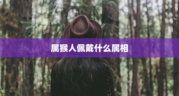 属猴人佩戴什么属相
