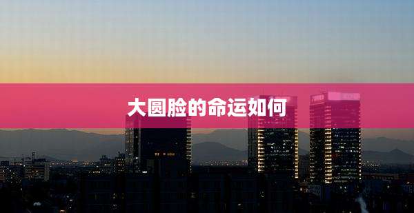 大圆脸的命运如何
