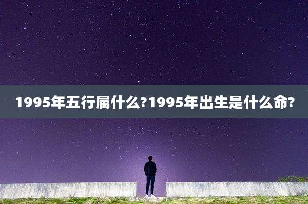 1995年五行属什么?1995年出生是什么命?