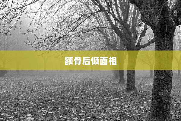 额骨后倾面相