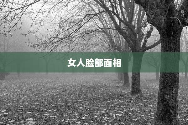 女人脸部面相