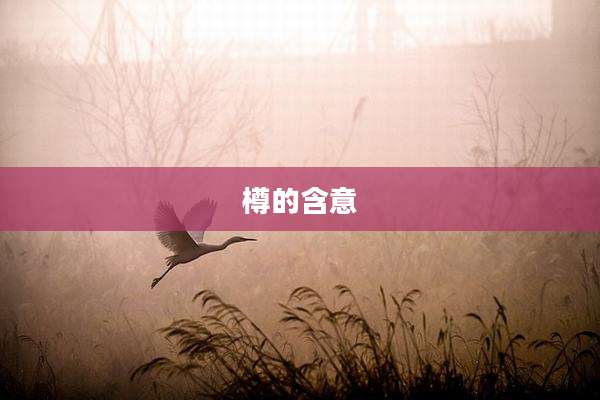 樽的含意